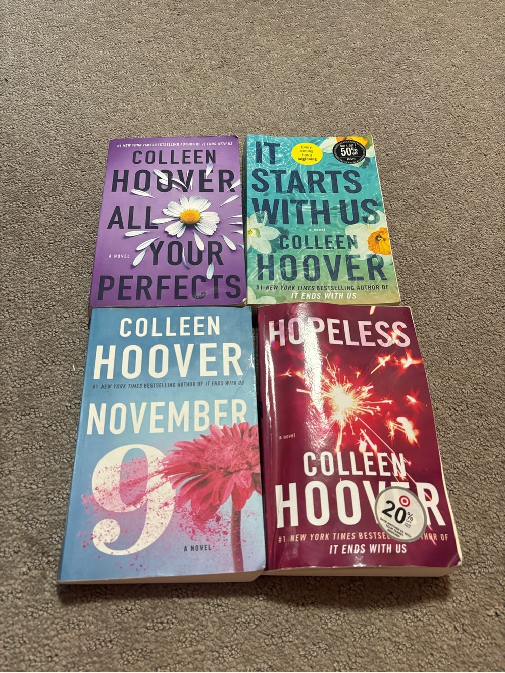 Colleen Hoover 4-Book Set 📚